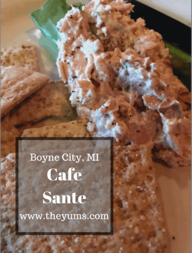 Cafe Sante at Boyne Mountain in Norther Michigan is a great spot to eat. Here's a review. #fromtheyums #michigan #restaurants