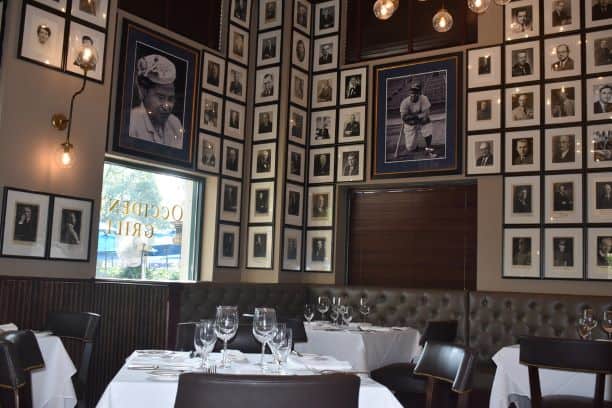 The dining room at the Occidental Grill and Seafood Restaurant in Washingon, D.C.