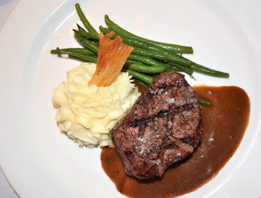 Enjoy filet mignon at The English Inn in Eaton Rapids, Michigan.