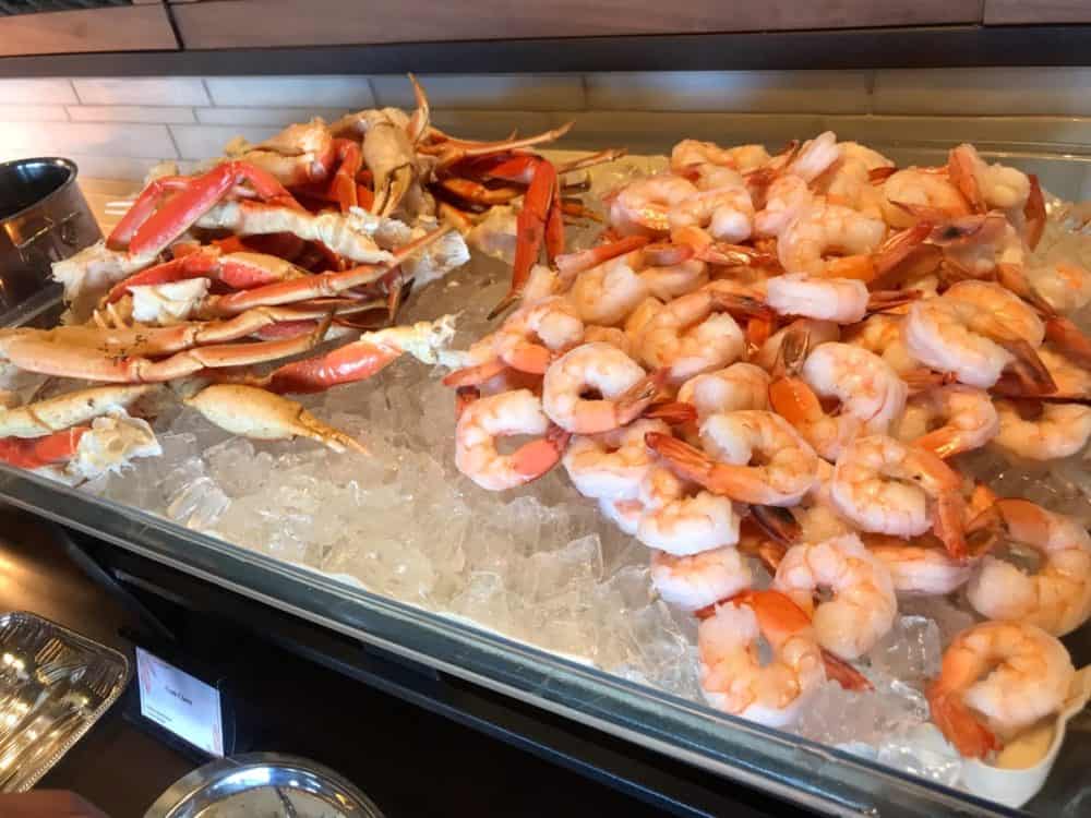 Seafood at Manta Buffet on the big island of Hawaii