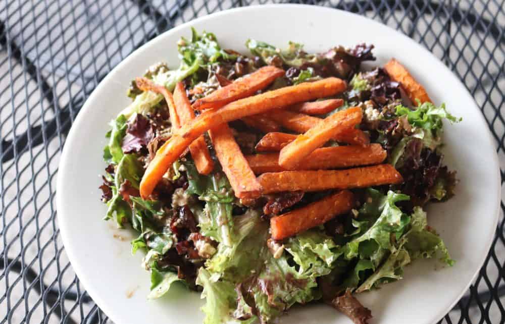 Salad at Crystal Lake Cafe, Interlaken, NY