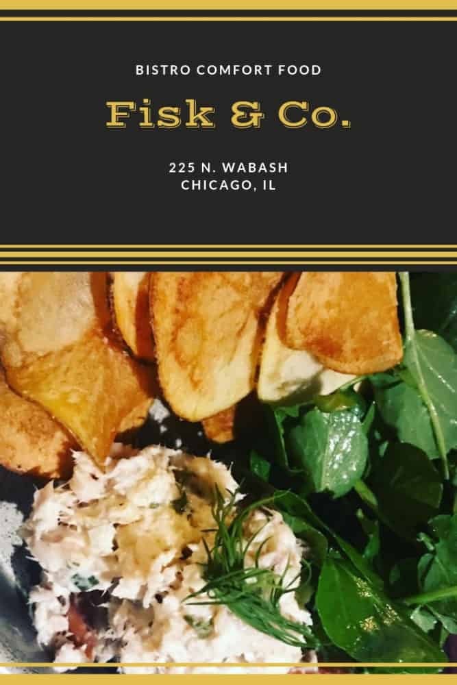 a plate of fish from fisk and company in chicago