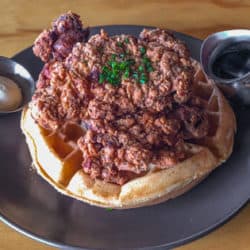 Comfort food for a Cause at Toast Kitchen + Bakery Fried Chicken and Belgian Waffle