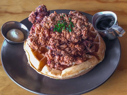 Comfort food for a Cause at Toast Kitchen + Bakery Fried Chicken and Belgian Waffle