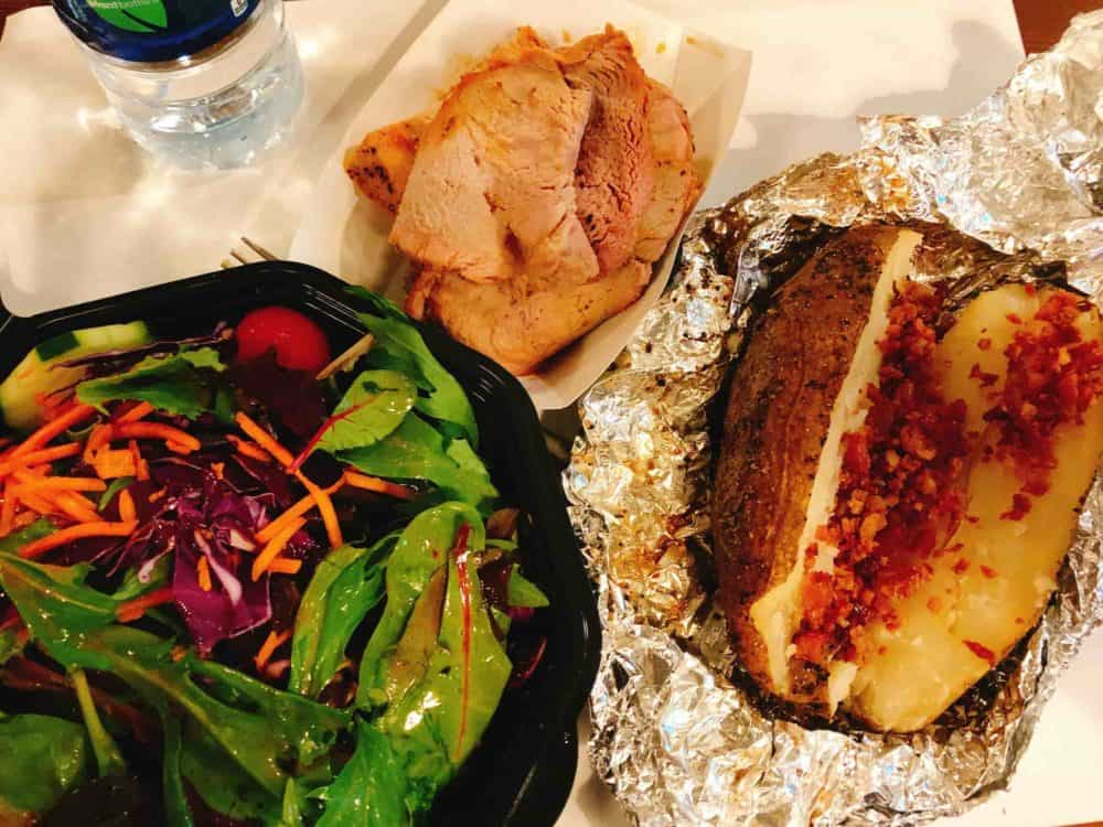 Cooper’s Bar-b-que – Austin Texas – Pork tenderloin, baked potato with bacon bits, and a tossed salad