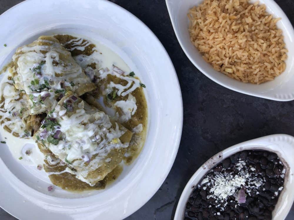 A plate of Mexican dishes from Barrio Queen in Gilbert Arizona