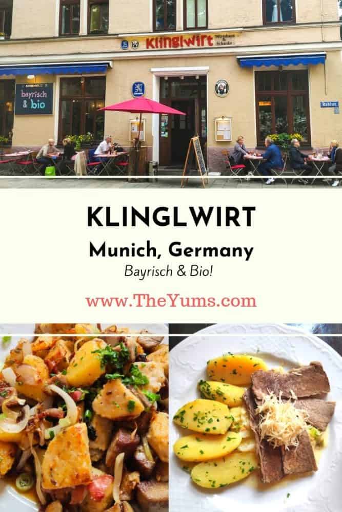 Serving traditional, hearty Bavarian dishes like knödel (potato dumplings), spätzle (egg noodles), and sauerkraut in scrumptious sauces, Klinglwirt in Munich, Germany, is a truly local restaurant.  The best part? It’s all organic.