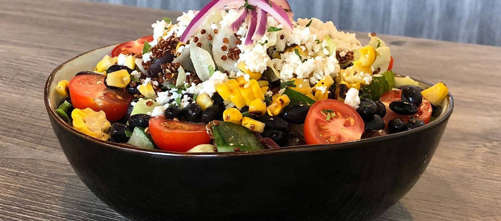 Fusion and favorites at LIT Café quinoa and vegetable salad
