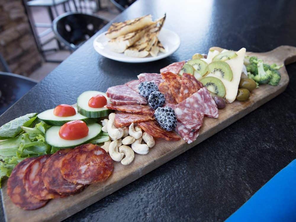 Meat and Cheese Board at Noble Hops