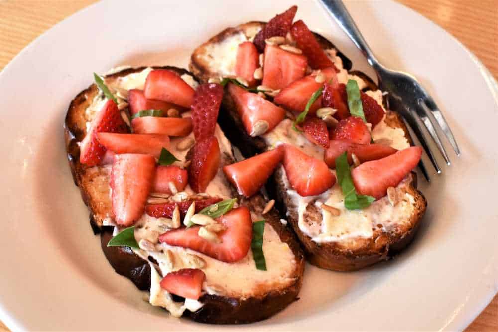 Ricotta Toast at Terra in Grand Rapids, Michigan